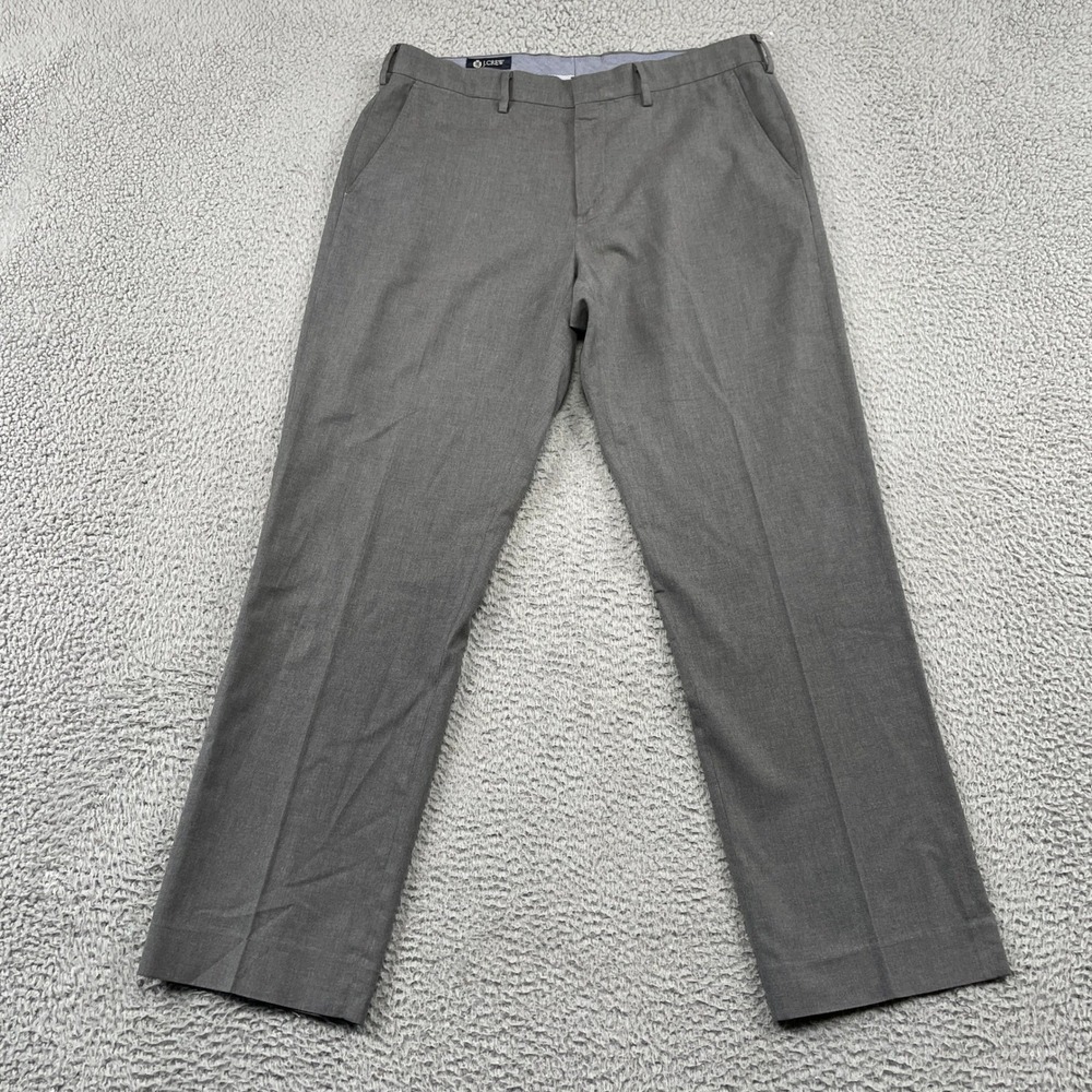 J.Crew Pants Mens 34x30 Gray Classic Fit Chino Trousers Cotton Business Casual